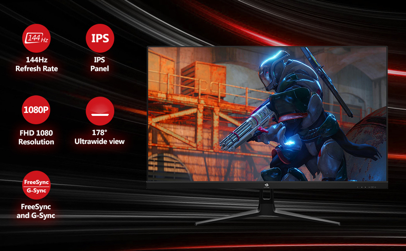 Z EDGE UG25I 25 1080P Full HD IPS Gaming Monitor 144Hz 5ms HDR